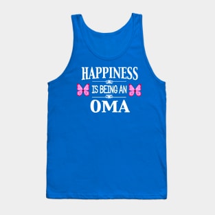 happiness is being an oma butterfly 1 Tank Top